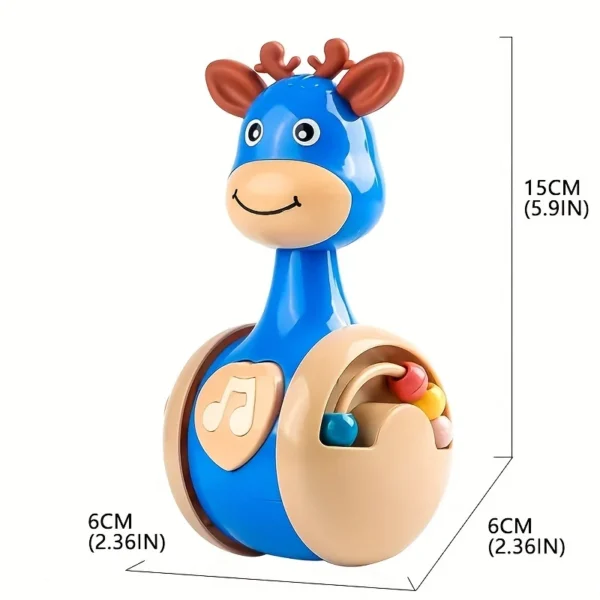 Roly Poly Baby Toys 6 to 12 Months, Tumbler Wobbler Toys for Infant Boy Girl - Perfect for Learning to Climb & Early Education! - Image 2