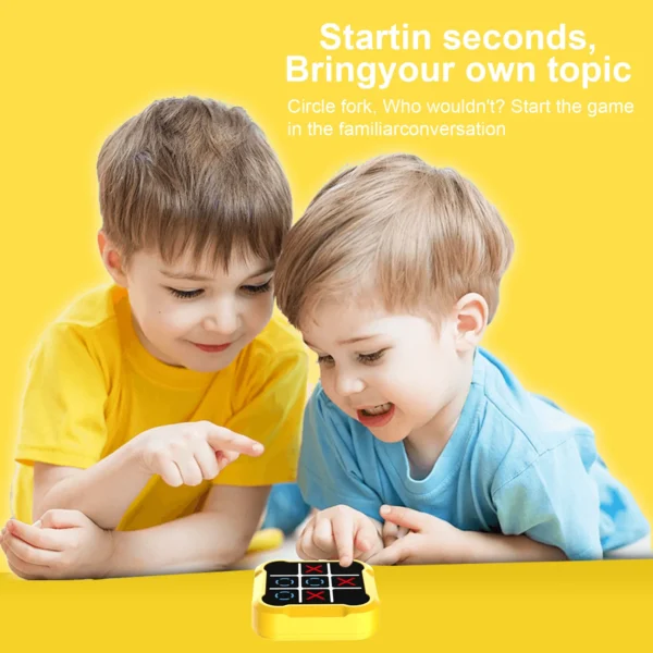 1Pcs Tic-Tac-Toe Board Games for Adults Kids Montessori Puzzle Table Game Chess Set Portable Portable Table Games Tic-Tac-Toe - Image 5